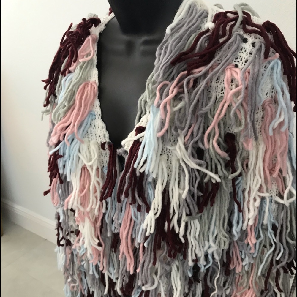 Jacket Flirty Fringe sweater Jacket new with tags